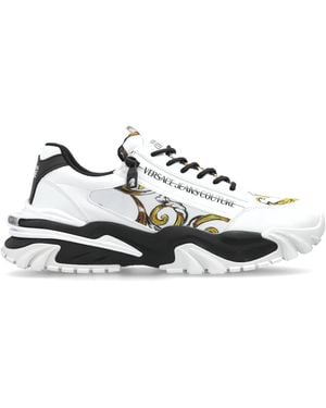 Versace Jeans Couture Trainers With Printed Logo - White