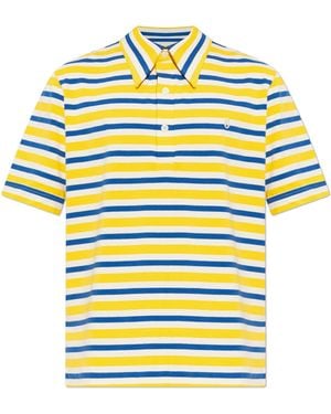 MM6 by Maison Margiela Polo With Striped Pattern - Yellow