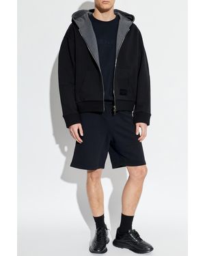 Givenchy Shorts With Logo Patch - Blue