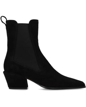 Paris Texas Heeled Ankle Boots 'Bettina 50' - Black