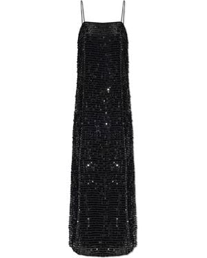 ROTATE BIRGER CHRISTENSEN Spaghetti-Strap Sequin Dress - Black