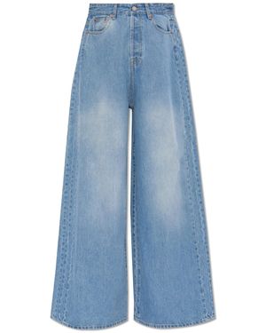 Vetements Jeans With Wide Legs - Blue