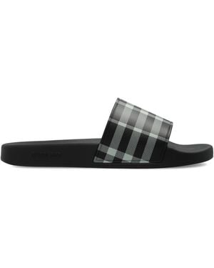 Burberry Rubber Flip-Flops - White