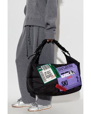 DSquared² Shoulder Bag With Appliqués - Gray