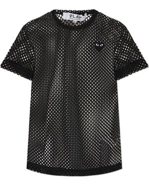COMME DES GARÇONS PLAY Transparent T-Shirt - Black