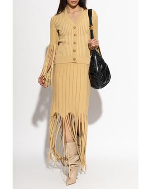 Balmain V-Neck Cardigan - Natural