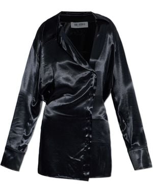 The Attico Shirt Dress - Black
