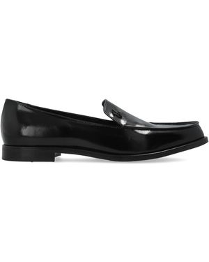 Emporio Armani Leather Loafers - Black