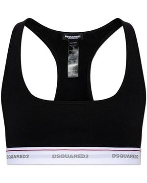 DSquared² Logo Bra - Black