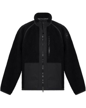 Canada Goose Fleece Jacket With Stand-Up Collar - Black