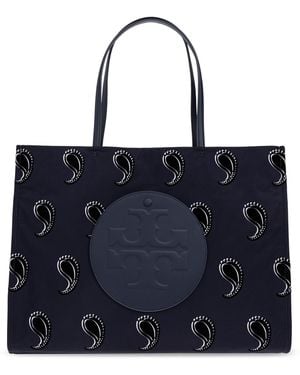 Tory Burch "Ella" Shopper Bag - Blue