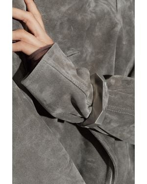 Rick Owens Bracelet With A Crystal Pyramid - Gray