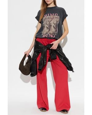 Anine Bing Kacey' Sweatpants - Red