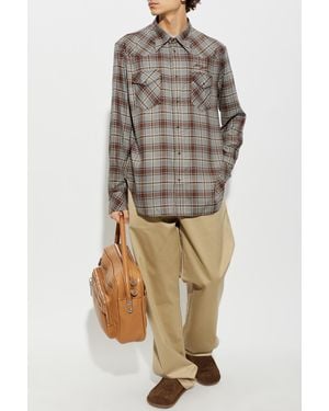 Acne Studios Straight-Leg Cotton Pants - Natural