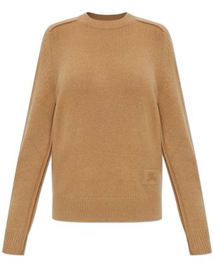 Burberry Cashmere Sweater 'Constance' - Natural