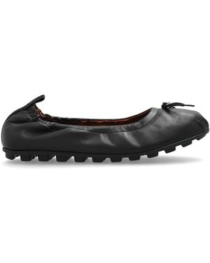 Hogan Olympia' Leather Ballerinas - Black