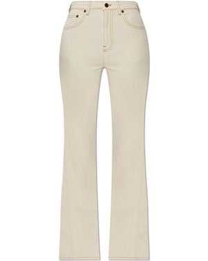 Burberry 'Donella' Flare Jeans - White