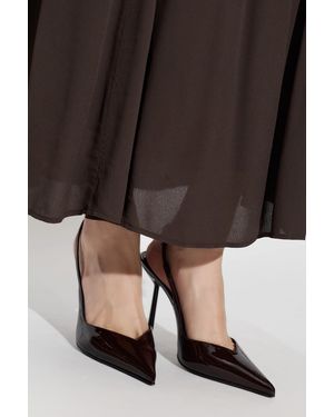 Le Silla Leather Heeled Shoes "Vivienne" - Black