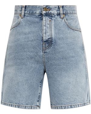 Balmain Denim Shorts - Blue