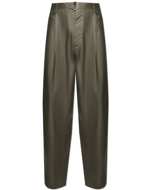 Acne Studios Trousers With Logo - Green