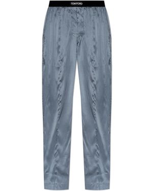 Tom Ford Silk Pyjama Bottoms - Blue