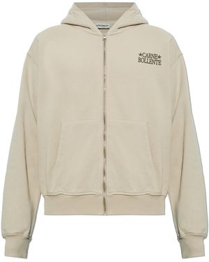 Carne Bollente Hooded Sweatshirt - Natural