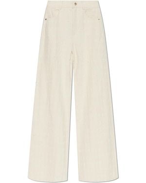 Cult Gaia 'Katya' Wild Leg Jeans - White