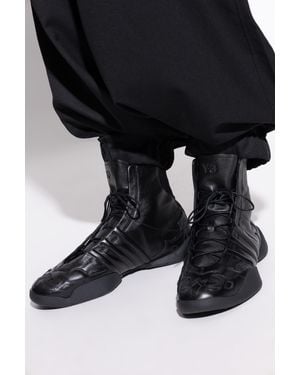 Y-3 Sports Shoes Above The Ankle 'Regu 2002 Hi' - Black