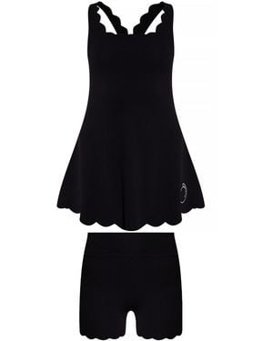 Marysia Swim Short Dress With Built-In Shorts - Black