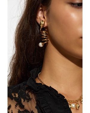 Chloé "Tulip" Earrings - Brown