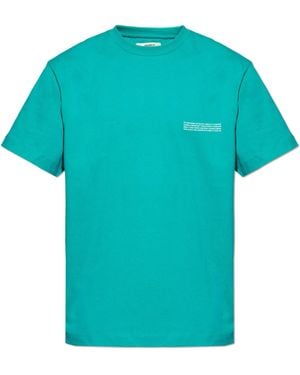PANGAIA T-Shirt With Logo - Blue