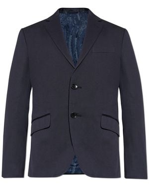 Etro Blazer With Pockets - Blue