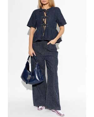 Ganni Denim Top - Blue