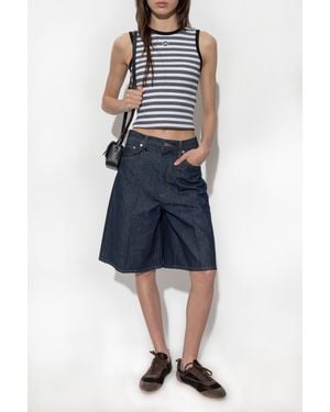 Amiri Top With Striped Pattern - Blue