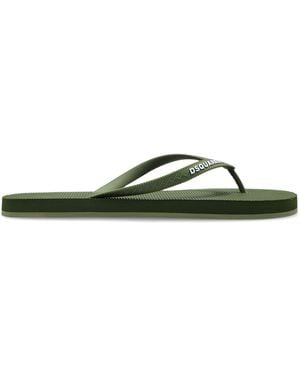 DSquared² Slides With Logo - Green