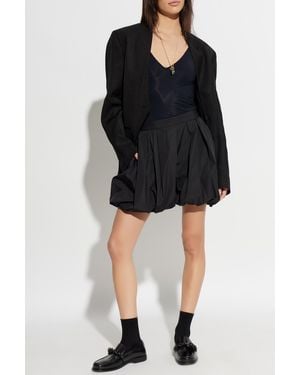 Jil Sander Shorts With Puffed Legs - Black