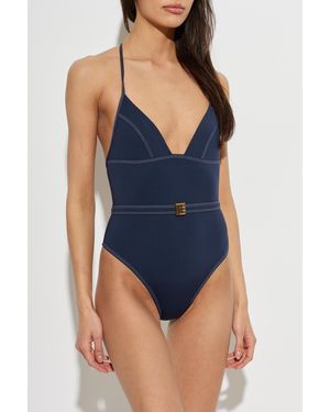 Balmain One-Piece Swimsuit - Blue