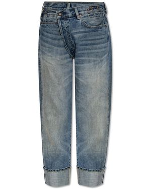 R13 Jeans With Rolled-Up Cuffs - Blue