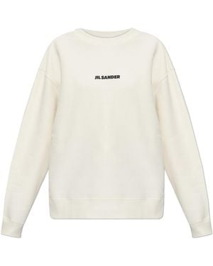 Jil Sander Sweatshirt With Printed Logo - White