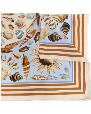 Dolce & Gabbana Silk Scarf With Print - Multicolour