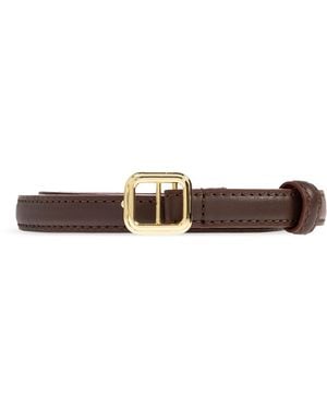 LIE STUDIO "Georgia Slim" Belt - Brown