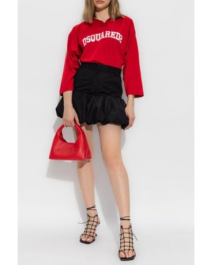 DSquared² Short Cotton Skirt - Red