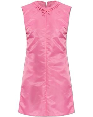 MM6 by Maison Margiela Dress With Decorative Bow - Pink