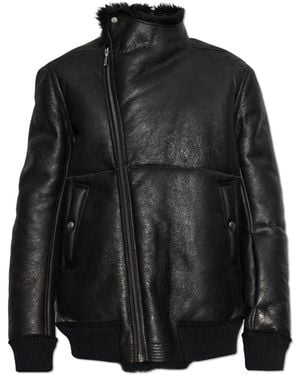 Rick Owens Leather Jacket - Black