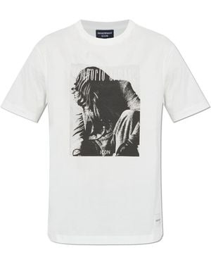 Emporio Armani T-Shirt With Print - White