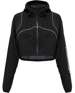 Balenciaga Short Jacket With Hood - Black