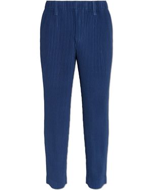 Homme Plissé Issey Miyake Pleated Trousers - Blue