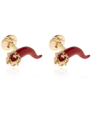 Dolce & Gabbana "Good Luck" Cufflinks - Red