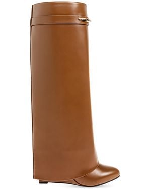 Givenchy Wedge Heel Boots "Shark Pinch" - Brown