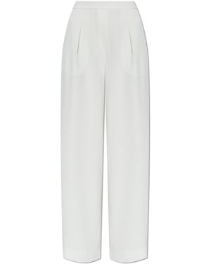 Emporio Armani Straight-Leg Trousers - White